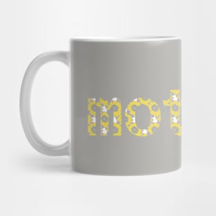 Yellow Mother Floral Mom Art Typography Mug